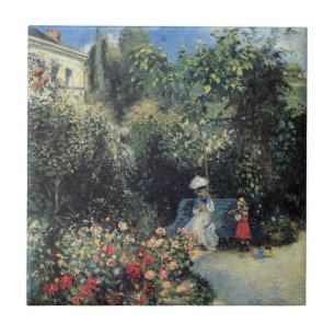 Camille Pissarro Pontoise Garden Tegeltje