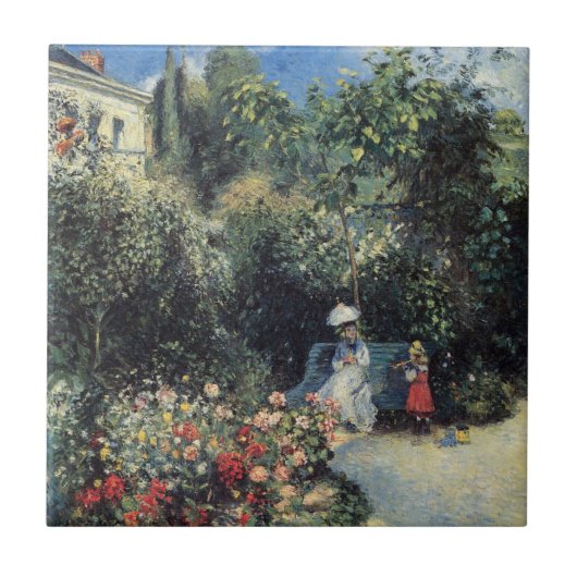 Camille Pissarro Pontoise Garden Tegeltje (Voorkant)