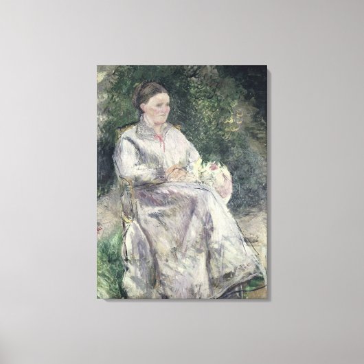 Camille Pissarro | Portret van Julie Velay, echtge Canvas Afdruk (Voorkant)