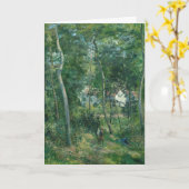 Camille Pissarro Rand van het bos bij L'Hermitag Kaart (Gele Bloem)