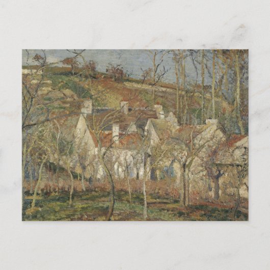 Camille Pissarro - Red Roofs, hoek van een dorp Briefkaart (Voorkant)