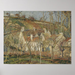 Camille Pissarro - Red Roofs, hoek van een dorp Poster