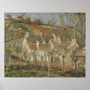 Camille Pissarro - Red Roofs, hoek van een dorp Poster