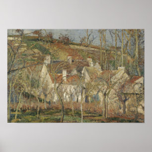 Camille Pissarro - Red Roofs, hoek van een dorp Poster
