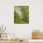 Camille Pissarro | Rest in de weide Poster (Keuken)