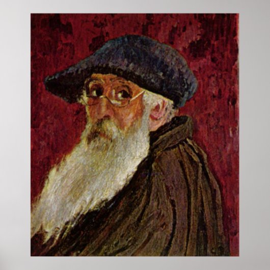 Camille Pissarro Self Portrait 1898 selfportret Poster (Voorkant)