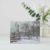 Camille Pissarro - Snow at Louveciennes Briefkaart (Staand voorkant)