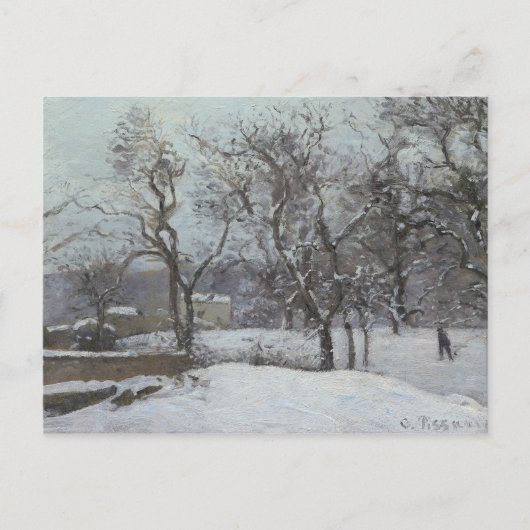 Camille Pissarro - Snow at Louveciennes Briefkaart (Voorkant)
