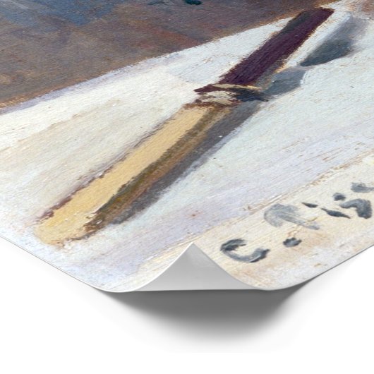 Camille Pissarro Stilleven met Apples Pitcher Poster (Hoek)