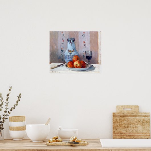 Camille Pissarro Stilleven met Apples Pitcher Poster (Keuken)
