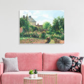 Camille Pissarro The Artist's Garden in Eragny Canvas Afdruk (Insitu (Woonkamer))
