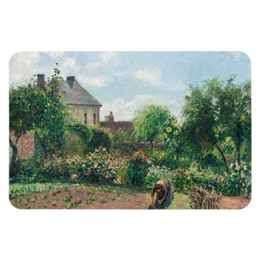Camille Pissarro The Artist's Garden in Eragny Magneet (Horizontaal)
