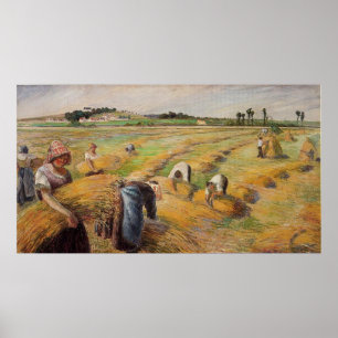 Camille Pissarro - The Harvest 1882 Oil Grain Boer Poster