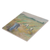 Camille Pissarro - The Harvest Tegeltje (Zijkant)