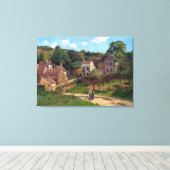 Camille Pissarro The Hermitage te Pontoise Canvas Afdruk (Insitu (Houten vloer))