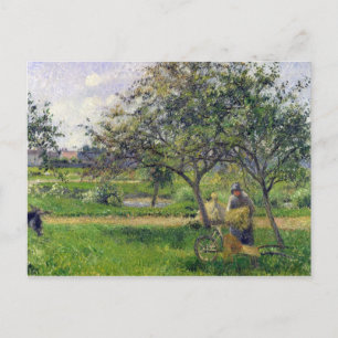 Camille Pissarro   The Wheelbarrow, Orchard, c.188 Briefkaart