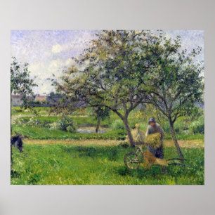 Camille Pissarro   The Wheelbarrow, Orchard, c.188 Poster