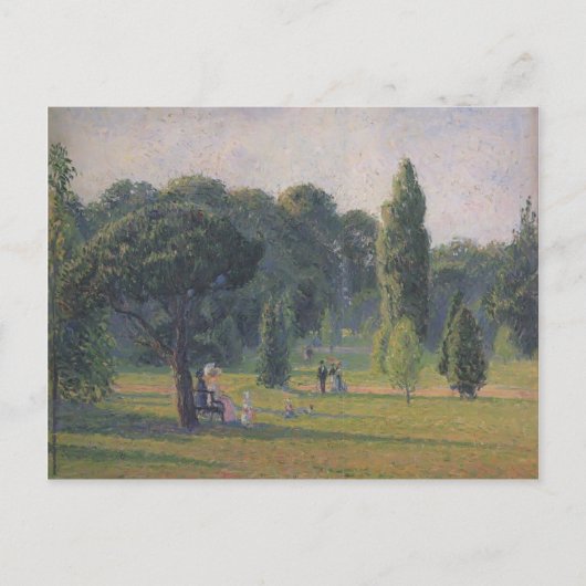 Camille Pissarro-tuinen bij Kew, Sunset Briefkaart (Voorkant)