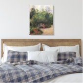 Camille Pissarro | Tuintuin in Hermitage Canvas Afdruk (Insitu (Slaapkamer))