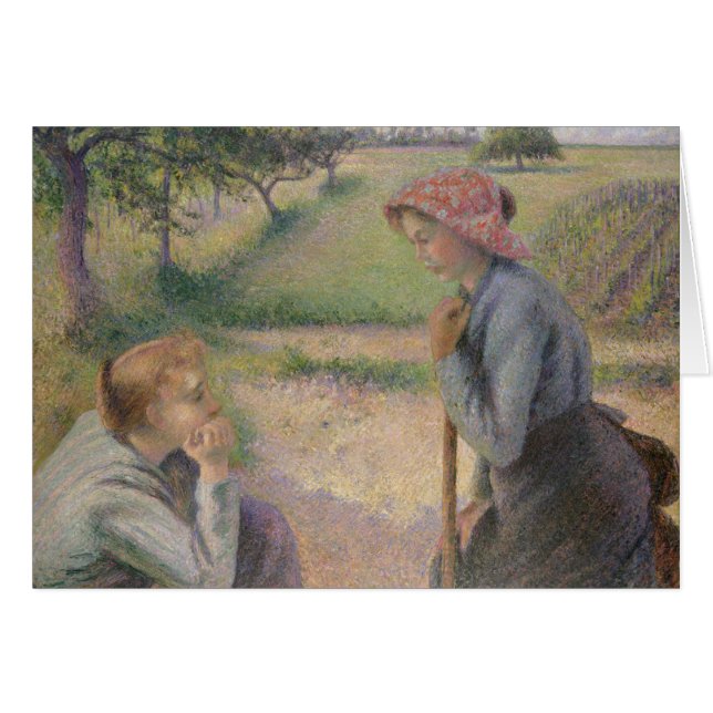 Camille Pissarro | Twee jonge vruchtbare vrouwen (Voorkant Horizontaal)