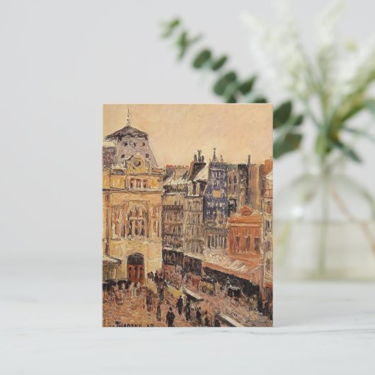 Camille Pissarro - Uitzicht van Parijs, Rue d'Amst Briefkaart (Staand voorkant)