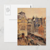 Camille Pissarro - Uitzicht van Parijs, Rue d'Amst Briefkaart (Voorkant / Achterkant)