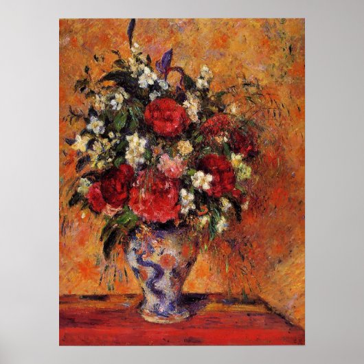 Camille Pissarro - Vase of Flowers Poster (Voorkant)