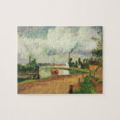 Camille Pissarro | Visserijvissers aan de banken v Legpuzzel (Horizontaal)