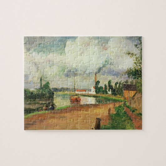Camille Pissarro | Visserijvissers aan de banken v Legpuzzel (Horizontaal)