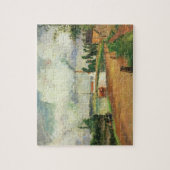 Camille Pissarro | Visserijvissers aan de banken v Legpuzzel (Verticaal)