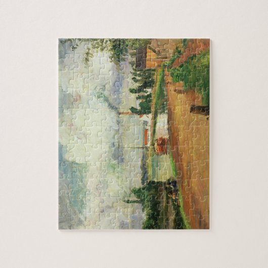 Camille Pissarro | Visserijvissers aan de banken v Legpuzzel (Verticaal)