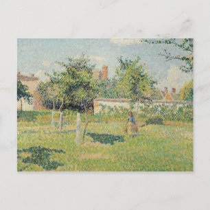 Camille Pissarro Vrouw in de Meadow bij Eragny; Briefkaart