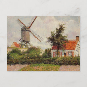 Camille Pissarro- Windmill at Knokke, België Briefkaart