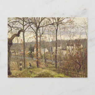 Camille Pissarro   Winterlandschap in Louvecienne Briefkaart