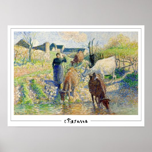 Camille Pissarro Zedign Art Poster #287-2 (Voorkant)
