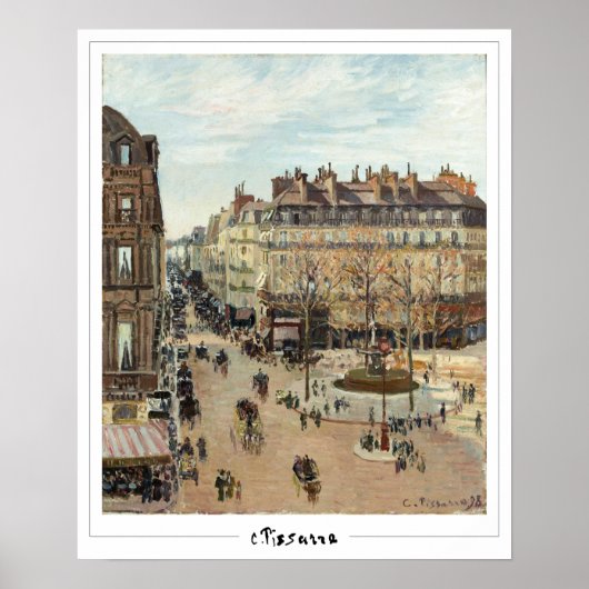 Camille Pissarro Zedign Art Poster #4 (Voorkant)