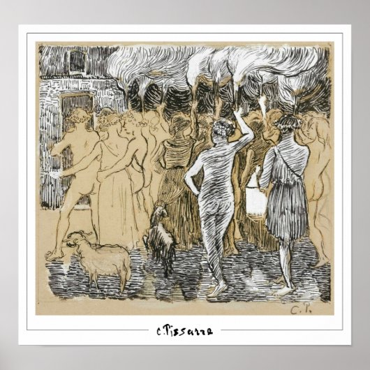 Camille Pissarro Zedign Art Poster #73 (Voorkant)