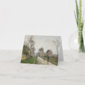 Camille Pissarro's Road in Louveciennes Note Card Notitiekaartje (Voorkant)