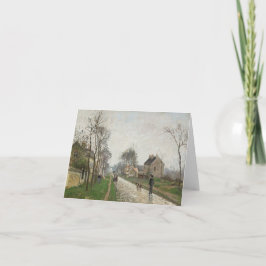 Camille Pissarro's Weg in Louveciennes Notitiekaar Notitiekaartje