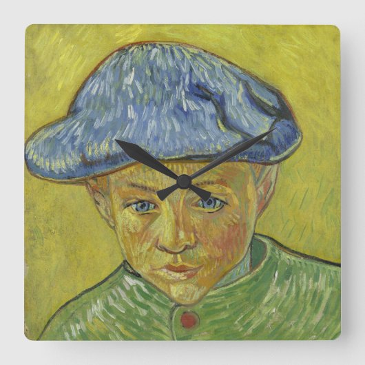 Camille Roulin door Vincent Van Gogh Vierkante Klok (Voorkant)