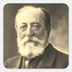 Camille Saint-Saëns (Nadar, fotograaf) Vierkante Sticker