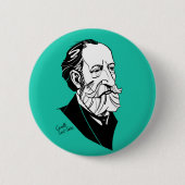 Camille Saint-Saëns Ronde Button 5,7 Cm (Voorkant)