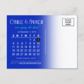 Camille Winter Snowflakes Bewaar de datum Foto Aankondigingskaart (Achterkant)