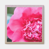 Camillia artistieke roze bloem magneet (Voorkant)