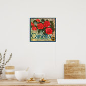 Camillia Brand Sinaasappels Classic Fruit Crate La Poster (Keuken)