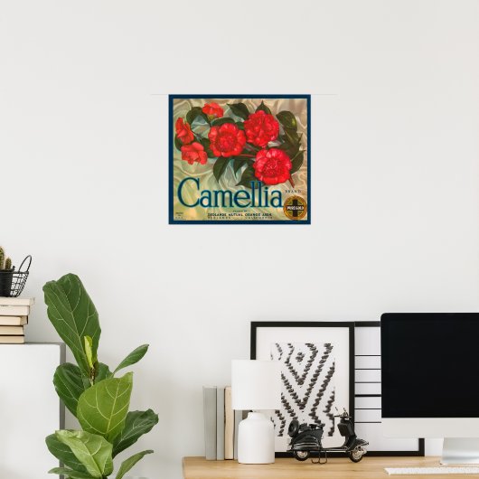 Camillia Brand Sinaasappels Classic Fruit Crate La Poster (Thuiskantoor)