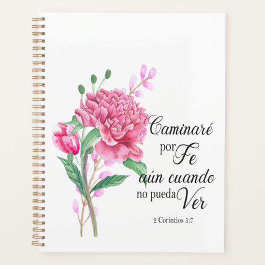 caminare por fe'Spaans bijbel Planner (Voorkant)
