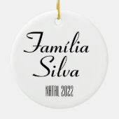 Caminhão árvore de Natal Estilo Rústico Farmhouse Keramisch Ornament (Achterkant)