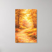 Caminho da Floresta Impressionista Canvas Afdruk (Voorkant)