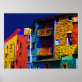 Caminito Buenos Aires van Ozborne Whilliamsson Poster (Voorkant)